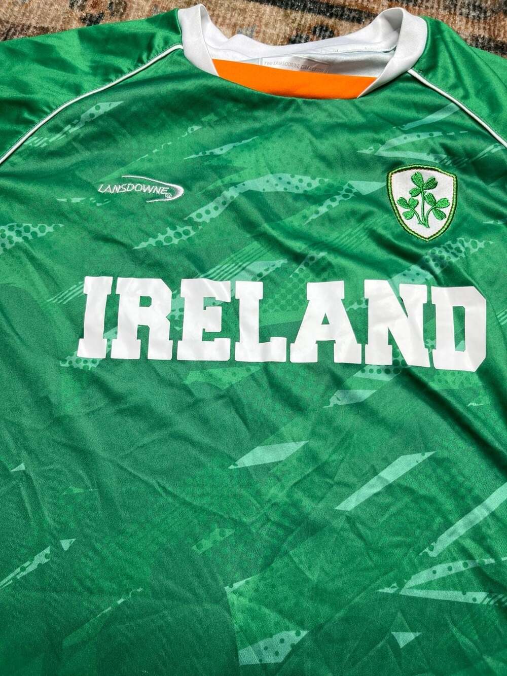 Lansdowne Ireland Drylans Performance Sublimated Shamrock Jersey T-Shirt - Picture 2 of 7